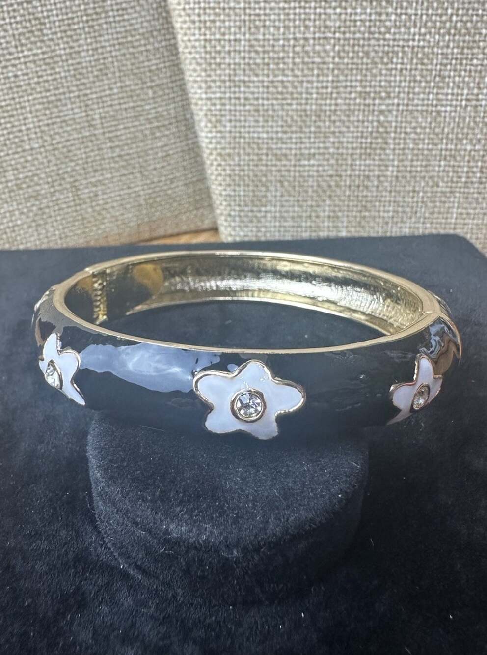 Sequin Nordstrom Multicolor Gold Tone Statement Enamel Bangle Bracelet # 332